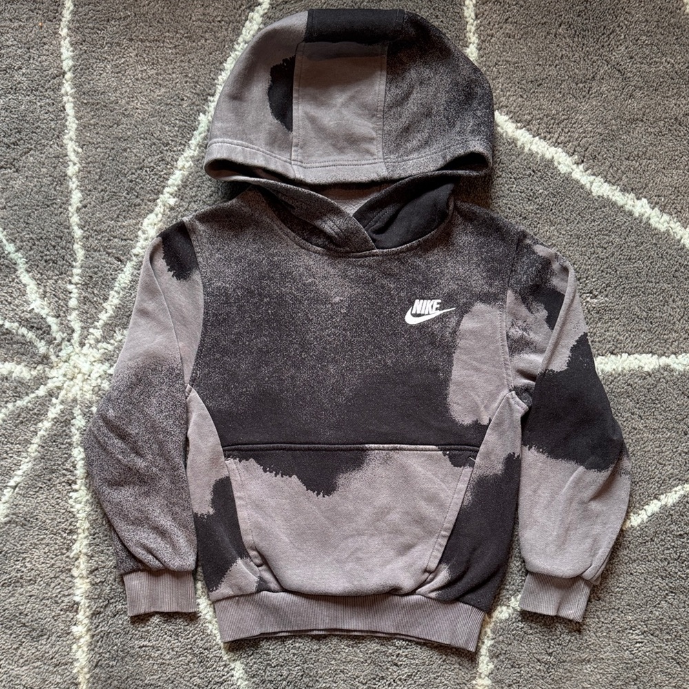 Nike Hoodie Gray Black, Kids Size XS